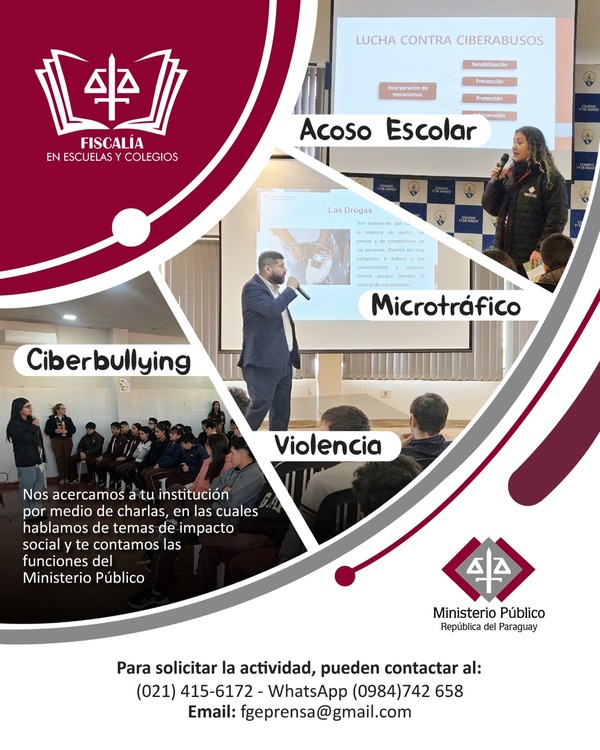 Ministerio Público inicia ciclo de charlas del programa “Fiscalía en Escuelas y Colegios”