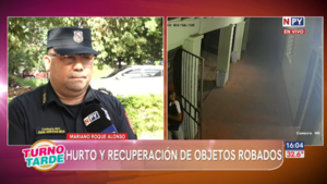 La policía detiene a sospechoso y recupera bienes tras hurto en institución educativa