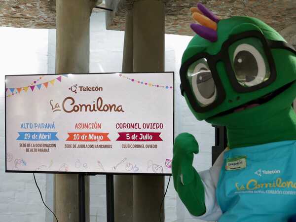 La Comilona de Teletón se celebrará en Alto Paraná, Asunción y Coronel Oviedo - trece