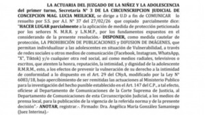 Prohibido subir fotos y videos del quince de la hija de la gobernadora de Concepción