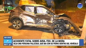 Conductor ebrio provoca choque fatal en la avenida Fernando de la Mora