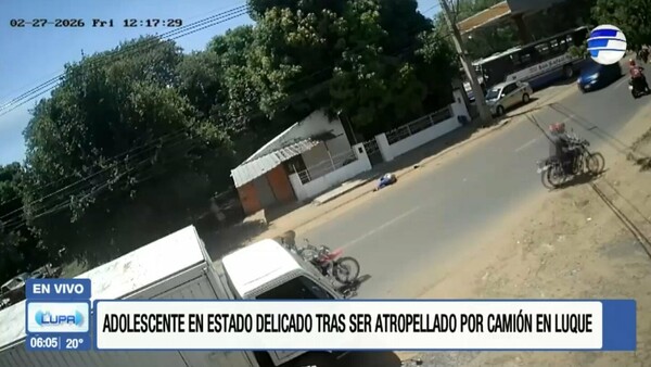 Niño grave tras ser atropellado en Luque