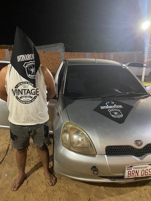 Agentes antinarcóticos aprehenden a joven con cocaína e incautan vehículo en Concepción - Concepción al Día