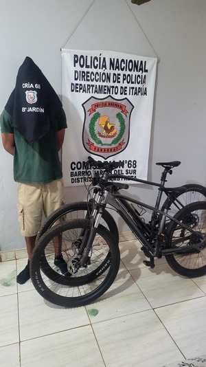 Aprehenden a hombre e incautan dos bicicletas de alta gama en Cambyretá