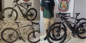 APREHENDEN A HOMBRE E INCAUTAN DOS BICICLETAS DE ALTA GAMA DE DUDOSA PROCEDENCIA