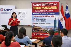 Taiwán lanza curso presencial gratuito de chino mandarín en Asunción