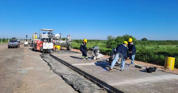 La Nación / Ruta PY05: avanza fase de pruebas para el tendido del pavimento rígido