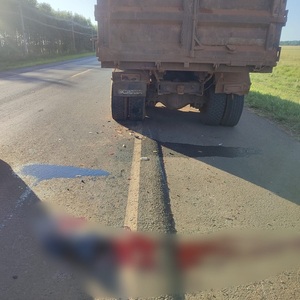 Motociclista sufrió graves lesiones tras chocar contra camión estacionado en la Ruta PY22 - Concepción al Día