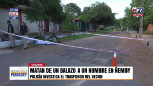 Asesinan a un hombre que intentó defender de un asalto a una mujer en Ñemby