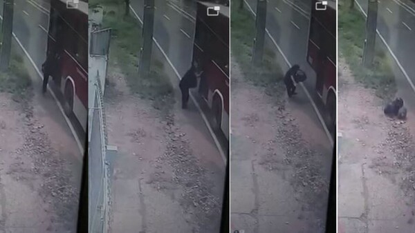 ¡Terrible! Doña cayó del micro y se fisuró la cadera