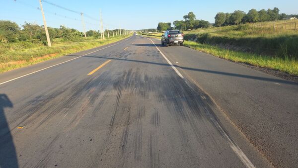 Hundimiento en la nueva Ruta PY22 provoca accidentes y genera preocupación en conductores - Concepción al Día