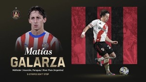 Galarza dejó River Plate y fue presentado en su nuevo club: Atlanta United - trece