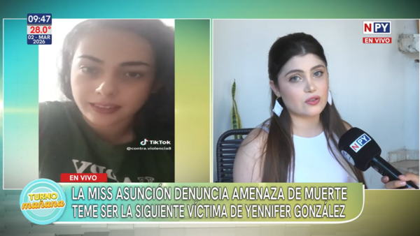 "¿Qué va a hacer la justicia al respecto?”: la Miss Asunción denuncia amenaza de muerte