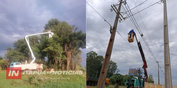 FINALIZAN TRABAJOS DE MANTENIMIENTO EN REDES DE MEDIA TENSIÓN EN MARÍA AUXILIADORA
