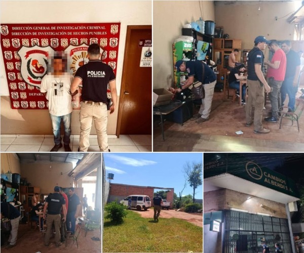 Detienen a sospechoso por robo agravado a casa de cambios