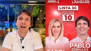 Zeballos se suma a equipo de Carol González