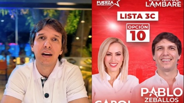 Zeballos se suma a equipo de Carol González