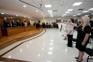 Autoridades judiciales tomaron juramento a magistrados, fiscales y defensores