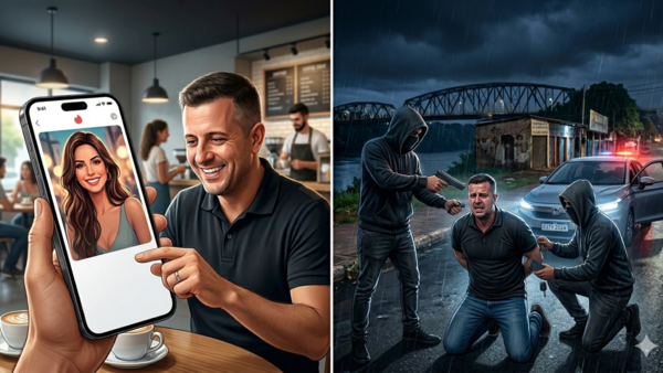 ¡Cháke con el "match"! Brasileño cayó en la trampa de Tinder y le llevaron hasta el auto