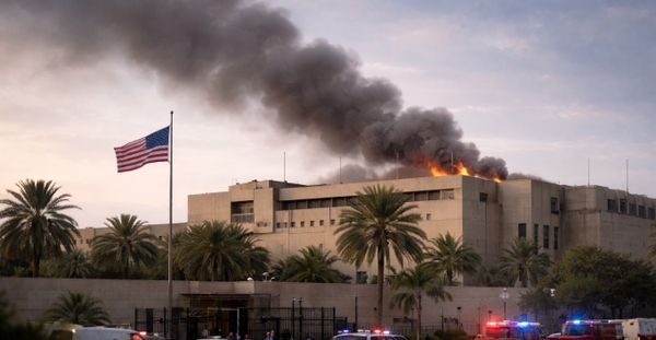 Kuwait condena el "brutal ataque iraní" contra la Embajada de EEUU en el país