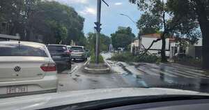 Diario HOY | En pocos minutos, “lluvia de verano” arrasó Asunción y otras localidades