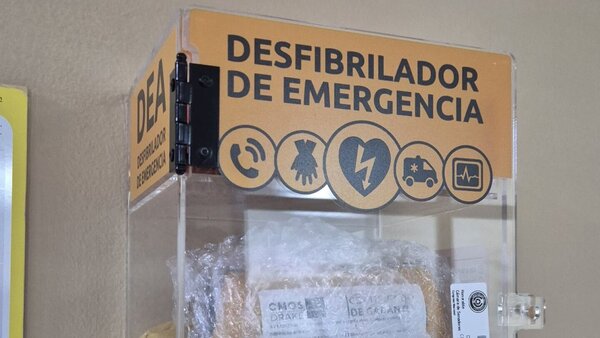 Instalan un desfibrilador en el Congreso