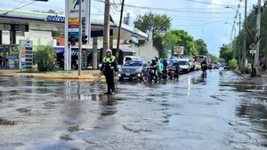 Temporal dejó semáforos fuera de servicio en Asunción