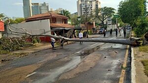Temporal deja 16.000 afectados y cortes de energía en Asunción