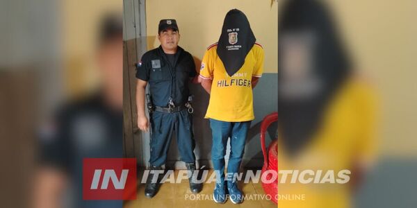 APREHENDEN A HOMBRE CON NUMEROSOS ANTECEDENTES POR HURTO EN ENCARNACIÓN 