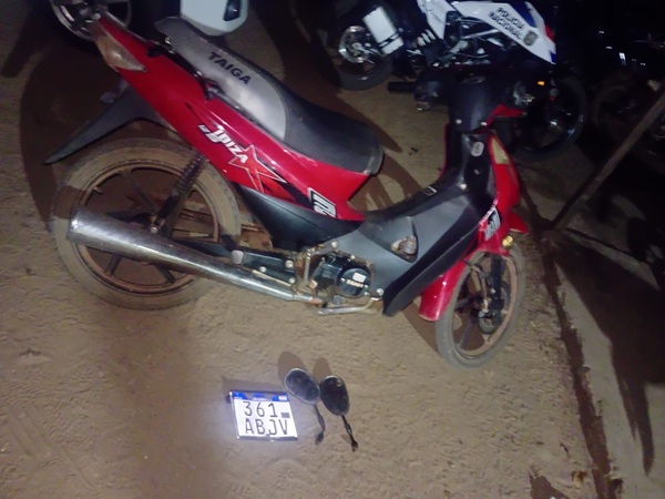 Adolescente fue aprehendido por supuesto hecho de apropiación y recuperan motocicleta en Villa Armando - Concepción al Día