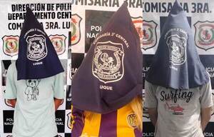 Tres detenidos en Luque •