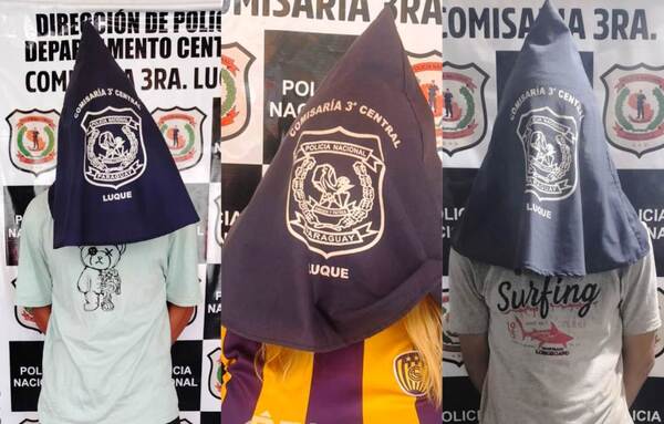 Tres detenidos en Luque •