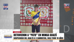 Cae alias “Pato” tras operativo en Minga Guazú