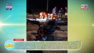 Muere asaltante paraguayo baleado en Ponta Porã