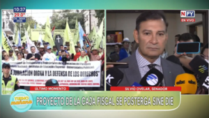 Proyecto de la Caja Fiscal se posterga sine die