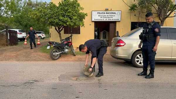 "Poli-Bache" tapó feroz pozo que causaba problemas a motos y autos en Concepción