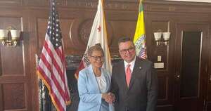 La Nación / El embajador Gustavo Leite se reunió con tres alcaldes en EE. UU.