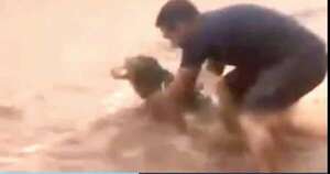 La Nación / Raudales de nuevo fueron la imagen de ayer tras tormenta