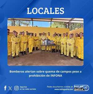 BOMBEROS AMARILLOS K31 DENUNCIAN INCUMPLIMIENTO DE PROHIBICIÓN DE QUEMA DE CAMPOS