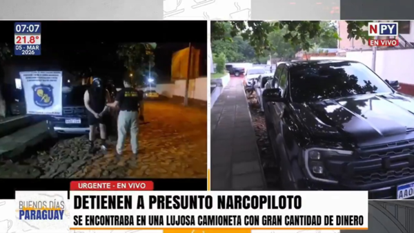 Detienen en Asunción a presunto "narcopiloto" prófugo desde 2014
