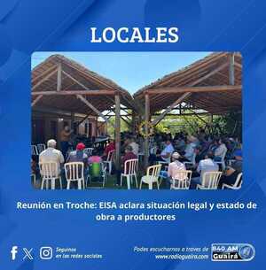 EISA INFORMA A CAÑICULTORES SOBRE MEDIDA CAUTELAR Y AVANCE DEL TREN DE MOLIENDA