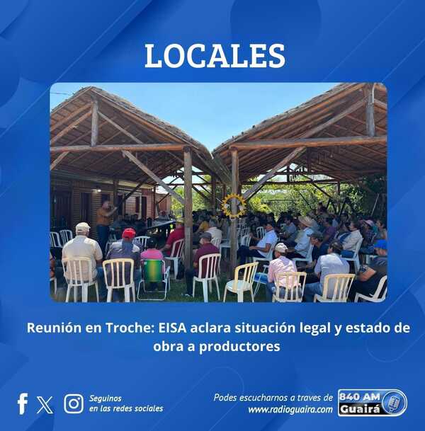 EISA INFORMA A CAÑICULTORES SOBRE MEDIDA CAUTELAR Y AVANCE DEL TREN DE MOLIENDA