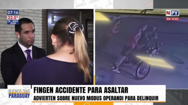 Alerta por "falsos accidentes": Este es el modus operandi de asaltantes en Fernando de la Mora