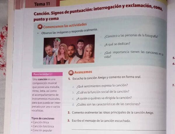 Karol G y Maluma en los cuadernillos escolares: ¿falta de identidad cultural en los materiales del MEC?
