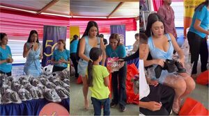 Popular / (VIDEO) Una vez más: ¡Laurys llevó regalazos a escueleros de Concepción!