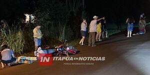 MOTOCICLISTA ATROPELLÓ A UNA ABUELA DE 83 AÑOS EN YATYTAY