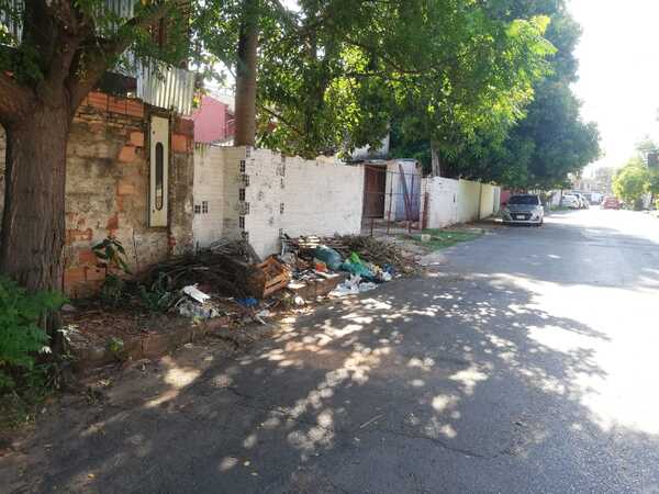 Basural a una cuadra de la escuela Tomasa Ferreira de Meza - San Lorenzo Hoy