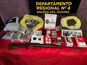 SENAD desarticuló foco de microtráfico armado en Canindeyú