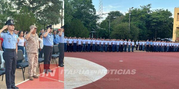 CASI 300 ASPIRANTES A SUBOFICIALES INICIAN SU FORMACIÓN EN EL COLEGIO DE POLICÍA DE ITAPÚA