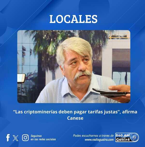 CANESE DENUNCIA TARIFAS INJUSTAS DE CRIPTOMINERÍAS Y RIESGO PARA LA ANDE